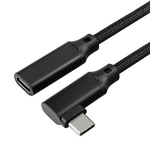 USB Type C �����P�[�u�� 1m L���^USB 3.1 Gen2 10Gbps �^�C�vc �����R�[�h �����]�� 100W 5A PD�}���[�d �A���h���C�h ���b�v�g�b�v�ȂǗl�X��usb-c�f�o�C�X�ɑΉ� �i�C�����҂� �u���b�N