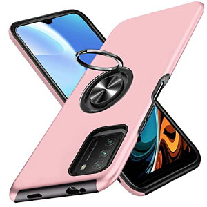 Xiaomi Redmi 9T 4G �P�[�X �����O�t�� TPU �ϏՌ� �X�}�z�P�[�X �ԍڑΉ��z���_�[�Ή� �X�^���h�@�\ �y�� ���^ �V���I�~ ���b�h�~�[ 9T 4G �P�[�X �J�����ی� �Ռ��z�� �w��h�~ ���ϖh�~ �X�g���b