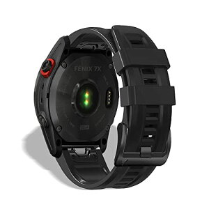 Garmin Fenix 8 51mm / Fenix 7X Pro Solar / Garmin Instinct 2X / Fenix 7X / Fenix 6X GPS / 6X Pro / 6X Sapphire GPS / 5X GPS / 5X Plus �x���g 26mm �V���R�� �X�g���b�v ���[�v �X�|�[�c�o���h ���v�x���g �h���� �K�[�~�� ����
