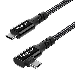 USB C to Type C 3.2 Gen 2x2�P�[�u�� 3M 20Gbps 100W�[�d4K�r�f�IUSB-C�R�[�h90�xMac-book Pro i-Pad Mini Dell / Sam-Sung�f�B�X�v���C Thunderbolt 4 / 3���j�^�[�ɑΉ� (�u���b�N)