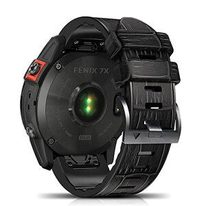 Garmin Quatix 8 51mm / Tactix 8 51 mm / Fenix 7X Pro Solar / Instinct 2X / Garmin Fenix 7X / GPS / 6X Pro / 6X Sapphire GPS �x���g 26mm �o���h �v �X�g���b�v �X�|�[�c�o���h ���v�x���g �K�[�~���p (�u���b�N)
