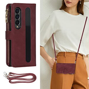 Galaxy Z Fold4 5G �P�[�X �蒠�^ �V�����_�[ �X�g���b�v ���|�� �񂩂� �΂߂��� �J�[�h���[ �蒠�^�P�[�X �X�^���h ���z�^ �y�� �ϋv �I�����W
