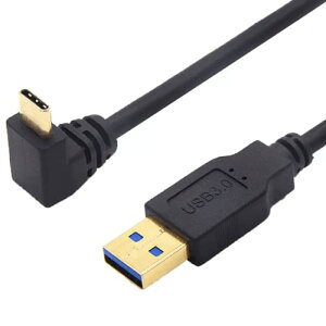 USB Type C 3.2 �P�[�u�� USB-A �I�Xto USB-C �I�X 90�x L���^�p�x�ϊ� �P�[�u�����ϋv ���}���[�d 56K���W�X�^���� �V����MacBook / Nintendo Switch / Type-C�@��Ή� (�㉺L1.0m)