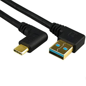 USB Type C 3.2 �P�[�u�� USB-A �I�Xto USB-C �I�X 90�x L���^�p�x�ϊ� �P�[�u�����ϋv ���}���[�d 56K���W�X�^���� �V����MacBook / Nintendo Switch / Type-C�@��Ή� (USB��LtoTypec0.25m)
