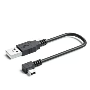 USB 2.0 �~�j�P�[�u�� USB (A) �I�X-USB (miniB) �I�X L�^ �㉺���E90°�����ϊ��P�[�u�� �����b�L�t�� ����480Mbps�̃f�[�^�]���������[�h (1.5m�EL)