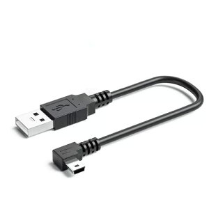 USB 2.0 �~�j�P�[�u�� USB (A) �I�X-USB (miniB) �I�X L�^ �㉺���E90°�����ϊ��P�[�u�� �����b�L�t�� ����480Mbps�̃f�[�^�]���������[�h (1.5m��L)
