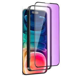 iPhone15 Plus �u���[���C�g�J�b�g �K���X�t�B���� iPhone 15Plus �K���X�t�B���� �ڂ̔��y�� �S�ʕی�t�B���� �K�C�h�g�t���E1�� �w��h�~ ��U�h�~ �d�x9H �\��t���ȒP �����z�� �C�A�h�~ ����