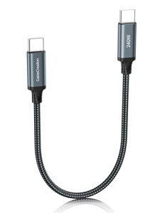 240W USBC to USBC�ϊ��P�[�u�� �����[�d USB C�P�[�u�� 100W / 60W�ґg�݉���C to C�ϊ��P�[�u�� Phone 15 / 15 Pro / 15 Plus MacBook Pro iPad Pro / Air Galaxy S24 / S24 Ultra / S23 / S22�ȂǂɑΉ� 0.3M