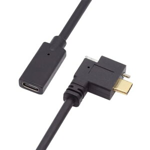 USB�P�[�u�� ���p 10Gbps USB 3.1 USB-C Type C �����f�[�^ �X�N�����[ ���b�N �P�[�u�� �I�X-���X Realsense �J���� VR Quest Link�p