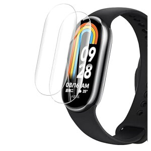 Xiaomi Smart Band 9 / 9 NFC �t�B���� �V���I�~ �X�}�[�g�o���h9 �ی�t�B���� TPU�� �\�蒼���� �\�t�ȒP �X���[�X�^�b�` �C�A�Ȃ� �L�Y�C�� �����ߗ� �Ȗʂ�S�ʃJ�o�[ Xiaomi Band9 �Ή� 2���Z�b�g