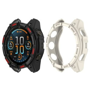 Garmin fenix 8 47mm �P�[�X TPU �ی�J�o�[ �y�� �K�[�~���p �^�� �A�N�e�B�r�e�B ���K �W���M���O �U�� �E�H�[�L���O �J�o�[ ��֕i �݊��i �����ȒP �ϏՌ� �j�����p fenix 8 Sapphire AMOLED�p�J�o�[ (2