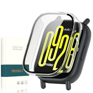 Redmi Watch 5 Lite �P�[�X+�K���X�t�C���� PC+�K���X �����x ��̌^�J�o�[ ���t���ȒP �y�� �����ߗ� �L�Y�h�~ redmi watch 5 lite �ی�J�o�[ (����)
