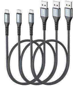 Micro USB �P�[�u�� 0.5M QC3.0 / 2.0 �ő�18W�}���[�d USB2.0�����f�[�^�]�� �}�C�N��usb�P�[�u�� 50cm �Z�� ���ϋv�� �i�C�����҂� Galaxy S7 / Moto G5 Plus / Huawei P10 Lite / Sony Xperia Z5 / Kindle Fire�ȂǂɑΉ� �O