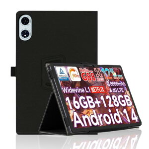 ODEA A12 �^�u���b�g �P�[�X �w��h�~ ���^ �y�� �S�ʕی�^ �X�^���h�@�\ ���p�x��]�� ������ �r�W�l�X �X�}�[�gTeclast T60 Plus ���@�\�Ή� �P�[�X �J�o�[ (�u���b�N)