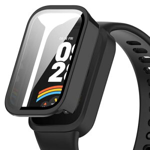 Xiaomi Smart Band 9 Active �P�[�X �����K���X�t�B���� �ی� �J�o�[ �d���|��PC�f�� ��̉� �ϏՌ� ���h�~ �ϐF�h�~ �S�ʃJ�o�[ �S�ʕی� �X�}�[�g�E�H�b�` Xiaomi Smart Band 9 Active (�u���b�N)
