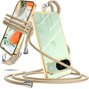 Google Pixel 9 / pixel9 pro �P�[�X �V�����_�[ �N���A �s�N�Z��9 / 9�v�� �X�}�z�P�[�X �J�o�[ ���|�� �΂߂��� �ϏՌ� ���� TPU ���^ �R�t�� �΂߂��� �X�g���b�v�t�� �l�b�N�X�g���b�v ���������\