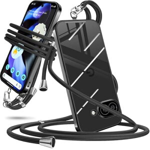 Google Pixel 9A �P�[�X �V�����_�[ �N���A �s�N�Z��9a �X�}�z�P�[�X �J�o�[ ���|�� �΂߂��� �ϏՌ� ���� TPU ���^ �R�t�� �΂߂��� �X�g���b�v�t�� �l�b�N�X�g���b�v ���������\ ���O���\ 