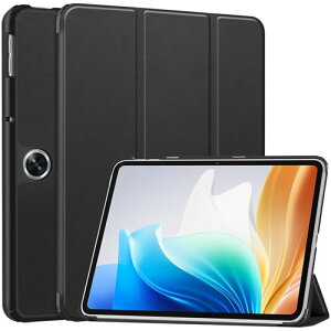 OPPO Pad Neo �P�[�X �y�� �I�b�| Pad Neo 11.4�C���` �p�ی�P�[�X �蒠�^�ی�J�o�[ �X�^���h�P�[�X TPU+PU�� �y�� ����h�~ / �ϏՌ� (�u���b�N)