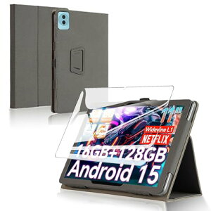 DOOGEE U11 / DOOGEE U11 Pro / Headwolf WPad7 �P�[�X �t�B���� �Z�b�g �^�u���b�g 11�C���` �ی�P�[�X �K���X�t�B���� �y�� �J�o�[ �p�x���� �㎿PU�� ����h�~ �S���ʃJ�o�[ �ϏՌ� �u���b�N +�ی�t�B