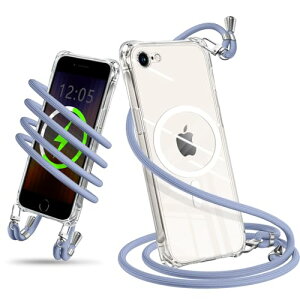 iPhone SE3 SE2 �P�[�X �V�����_�[ �N���A MagSafe�Ή� �X�}�z�P�[�X �A�C�t�H�� SE ��3���� ��2���� ���|�� �΂߂��� �ϏՌ� ���� TPU ���^�g�уP�[�X �R�t�� �΂߂��� �X�g���b�v�t�� �l�b�N�X�g��