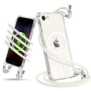 iPhone SE3 SE2 �P�[�X �V�����_�[ �N���A MagSafe�Ή� �X�}�z�P�[�X �A�C�t�H�� SE ��3���� ��2���� �J�o�[ ���|�� �΂߂��� �ϏՌ� ���� TPU ���^�g�уP�[�X �R�t�� �΂߂��� �X�g���b�v�t�� �l�b�N
