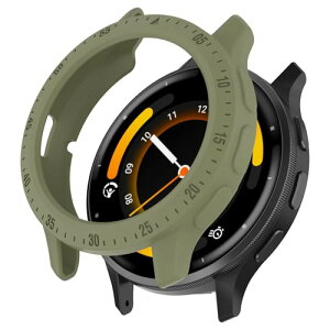 Garmin Venu 3 �P�[�X �V���R���ގ� �ی�P�[�X �J�o�[ �Ռ��z�� ���y�� �_�� �Ռ��h�~ �C�菝�h�~ �ی�J�o�[ Garmin Venu 3 (�O���[��)