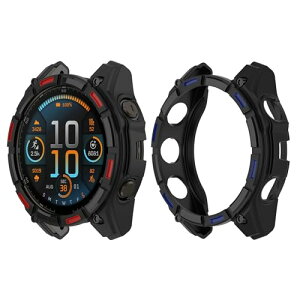 Garmin fenix 8 51mm �P�[�X TPU �ی�J�o�[ �y�� �K�[�~���p �^�� �A�N�e�B�r�e�B ���K �W���M���O �U�� �E�H�[�L���O �J�o�[ ��֕i �݊��i �����ȒP �ϏՌ� �j�����p fenix 8 Sapphire AMOLED�p�J�o�[ (2