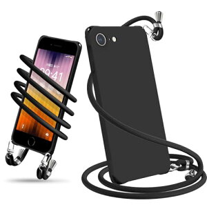iPhone SE3 �P�[�X ��3���� ��2���� �V�����_�[ �V���R�� �X�}�z�P�[�X �A�C�t�H�� SE3 SE2 �J�o�[ �ϏՌ� ���|�� �΂߂��� ���^ �y�� �R�t�� �΂߂��� �X�g���b�v�t�� �l�b�N�X�g���b�v ��������