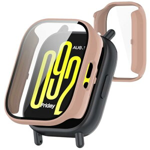 �V���I�~ Redmi Watch 5 active �P�[�X �ی�J�o�[ �����^ PC+�K���X�f�� ��̌^ �S�ʕی� �w��h�~ �����ߗ� �����^ �Ռ��z�� Xiaomi Redmi Watch 5 active �J�o�[�Ή� - �s���N