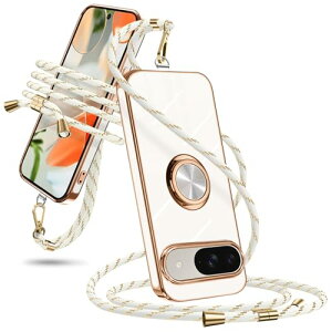 Google Pixel 9 / Pixel 9 Pro �P�[�X �V�����_�[ �����O�t�� �ϏՌ� �X�}�z�P�[�X �s�N�Z��9 / 9pro �J�o�[ �����O ���|�� �΂߂��� �R�t�� �΂߂��� �X�g���b�v�t�� �l�b�N�X�g���b�v ���������\ ��