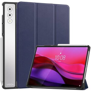 Lenovo Yoga Tab Plus / Yoga Pad Pro AI 12.7�C���` �P�[�X �y�� ���^ PU ���U�[ �X�}�[�g �J�o�[ �ϏՌ� ���h�~ �n�[�h �w�� �P�[�X �O�܂� �X�^���h �I�[�g�X���[�v �E�F�C�N�A�b�v �@�\ Lenovo Yoga Tab Plu