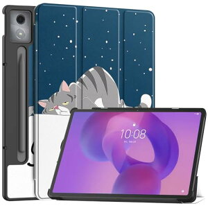 Lenovo Idea Tab Pro / Lenovo Xiaoxin Pad Pro 12.7�C���` �P�[�X �y�� ���^ PU ���U�[ �X�}�[�g �J�o�[ �ϏՌ� ���h�~ �n�[�h �w�� �P�[�X �O�܂� �X�^���h �I�[�g�X���[�v �E�F�C�N�A�b�v �@�\ (LM)