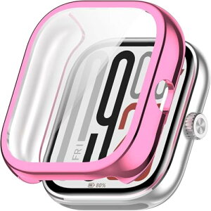 Redmi Watch 5 �P�[�X �V���I�~ ���b�h�~�[ �E�H�b�` 5 �\�t�g�P�[�X �S�ʕی� �ϏՌ� �\�t�g ���b�L �E���ȒP TPU �E�I�b�` �ی�P�[�X �����^ �J�o�[ Xiaomi Redmi Watch5 �o���p�[ (�s���N)