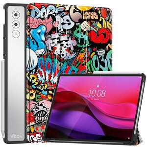 Lenovo Yoga Tab Plus / Yoga Pad Pro AI 12.7�C���` 2025 �P�[�X �X�^���h�@�\�t�� �J�� �O�� ���^ �X�^���h�P�[�X PU���U�[ Yoga Pad Pro AI �J�o�[ (TY)