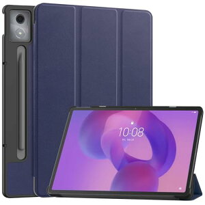 Lenovo Idea Tab Pro / Lenovo Xiaoxin Pad Pro 12.7�C���` �P�[�X �X�^���h�@�\�t�� �J�� �O�� ���^ �X�^���h�P�[�X PU���U�[ Lenovo Idea Tab Pro �J�o�[ (�u���[)
