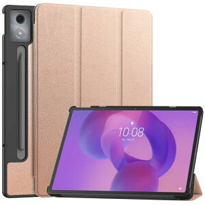 Lenovo Idea Tab Pro / Lenovo Xiaoxin Pad Pro 12.7�C���` �P�[�X �X�^���h�@�\�t�� �J�� �O�� ���^ �X�^���h�P�[�X PU���U�[ Lenovo Idea Tab Pro �J�o�[ (���[�Y�S�[���h)