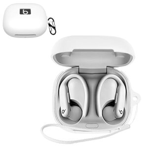 Beats Powerbeats Pro 2 �P�[�X �J���r�i �����h�~ �y�� �L�Y�h�~ �h�o �����ɂ��� �V���v�� ���_�� �i�`������ �f�U�C�� �Ռ� �z�� �X���� �\�t�g �P�[�X�J�o�[ �����h�~�ی� (�z���C�g)