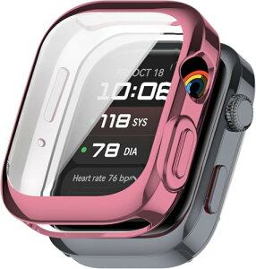 HUAWEI WATCH D2 �P�[�X �ϏՌ��� �S��TPU�J�o�[ HUAWEI WATCH D2 �E�H�b�`�P�[�X �E���ȒP �E�H�b�`�A�N�Z�T�� HUAWEI WATCH D2 �J�o�[ (�s���N)