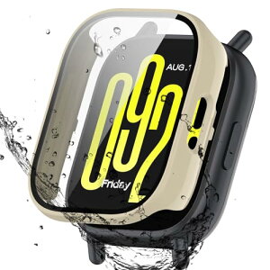 Redmi Watch 5 active �P�[�X 3D���p�G�b�W �����^ PC+�K���X�f�� ��̌^ �V���I�~ (xiaomi) redmi watch 5 active �P�[�X �����ߗ� �L�Y�h�~ �w��h�~ �ȒP�Ɏ��t���E�� �S�ʕی� �J�o�[ (�z���C�g)