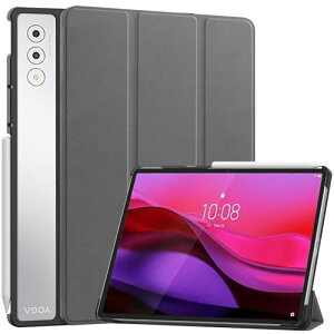 Lenovo Yoga Tab Plus �P�[�XLenovo Yoga Pad pro 12.7 �J�o�[ �y�� ���^ �ϏՌ� ���h�~ PU ���U�[ �X�}�[�g�J�o�[ �n�[�h �w�� �O�܂� �X�^���h �I�[�g�X���[�v �E�F�C�N�A�b�v �@�\ �X�}�[�g�P�[�X (�O