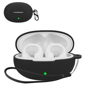 Edifier LolliClip �P�[�X �J�o�[ Edifier LolliClip �V���R�� �P�[�X �y�� ���^ ����~�� ���[�J�o�[ �S�ʕی� �[�d�֗� Edifier LolliClip �ی�P�[�X (�u���b�N)