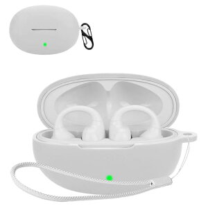 Edifier LolliClip �P�[�X �J�o�[ Edifier LolliClip �V���R�� �P�[�X �y�� ���^ ����~�� ���[�J�o�[ �S�ʕی� �[�d�֗� Edifier LolliClip �ی�P�[�X (�z���C�g)