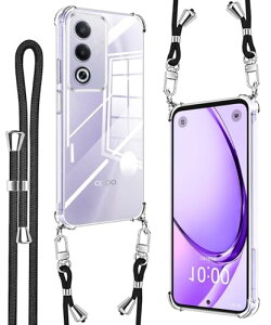 Oppo A3 Pro / Oppo A80 5G / Oppo A3 �P�[�X �N���A �J�o�[ �V�����_�[�X�g���b�v �ϏՌ� ���|�� �΂߂��� ��|�� ���� TPU �X�g���b�v�t�����^ �y�� �l�b�N�X�g���b�v �����\ ���O���\ ���C����