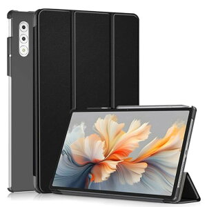 Lenovo Yoga Tab Plus / Yoga Pad Pro AI �P�[�X �ی�P�[�X ����PU ���U�[ �w��h�~ �S�ʕی�^ �y�ʎO�� ���^ �ϏՌ� �����h�~ �X�^���h�@�\ Lenovo Yoga Tab Plus / Yoga Pad Pro AI �J�o�[ (�u���b�N)