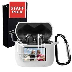 JBL TOUR PRO 3 �P�[�X �J�o�[ �t�B���� �V���R���� �S�ʕی� �����h�~ �L�Y�h�~ �ϏՌ� �����[�d�\ �y�ʏ��^ �J���r�i�t�� �c�A�[�v��3 cover �A�N�Z�T���[ (�z���C�g)