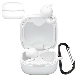 SONY LinkBuds Fit (WF-LS910N) �P�[�X LinkBuds Fit WF-LS910N �J�o�[ �V���R���f�� �P�[�X �ی�J�o�[ �h�� �h�o �����h�~ �L�Y�h�~ �S�ʕی� �y�� �J���r�i�t�� (�z���C�g)