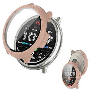 Amazfit Active 2 �P�[�X �ی� �K���X�t�B���� ��̌^ �J�o�[ �����K���X �ی�t�B���� ���^�b�`���x �h�o �����ߗ� �h�w�� �S�ʕی� �Ռ��z�� �ȈՒ��E �ی�J�o�[Amazfit Active 2 (�s���N)