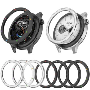 Xiaomi Watch S4 / S4 eSIM / S3 / S3 eSIM�x�[�� �E�H�b�`�x�[�������O + �����K���X �ی�J�o�[ �X�e�����X�|�� �����p�x�[���P�[�X �ی�J�o�[ �x�[�������O�t���[��For Xiaomi Watch S3 / S3 eSIM�����x�[��