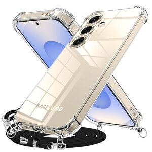 Galaxy S25 �P�[�X �N���A �V�����_�[ �X�g���b�v �O���f�[�V�����J�o�[ �R�t�� ���|�� �΂߂��� SC-51F SCG31�P�[�X �ϏՌ� TPU �G�A�N�b�V���� ���߉\�� ���� ���^ �y�� �l�b�N�X�g���b�v ���� / 