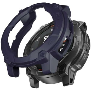Garmin Instinct 3 �J�o�[ ���^ �y�� �ϏՌ� �ϋv�� ���h�~ �h�� �j�����p �S�� ���E�ȒP �A�N�Z�T���[ �^���P�[�X �X�|�[�e�B�[ �t���[�� �K�[�~�� Instinct 3 50mm Solar �u���[
